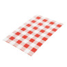 Papel encerado Vichy rojo 190 x 310 mm - Lote de 200 - FourniResto - Fourniresto