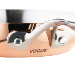 Copper 3 Layer Induction Pan Ø 240 mm - Vogue - Fourniresto