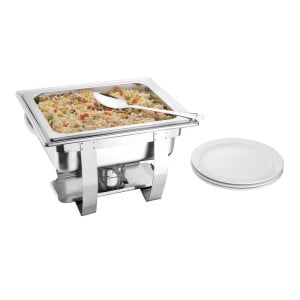 Chafing Dish Inox GN 1/2 3,7 L - Olympia - Fourniresto