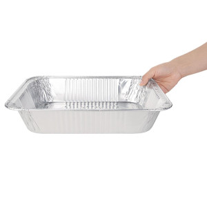 Bandeja Rectangular de Aluminio GN 1/2 3,6 L - Lote de 5 - Fiesta - Fourniresto