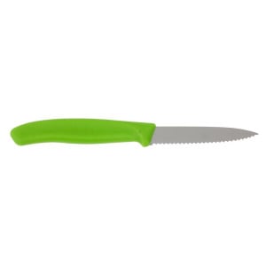 Cuchillo de oficina verde hoja dentada 8 cm - Victorinox - Fourniresto