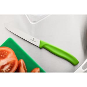 Cuchillo para Tomate Verde Hoja Dentada 11 cm - Victorinox - Fourniresto