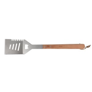 Set de Barbacoa de Acero Inoxidable y Madera 4 Utensilios - DEGLON - Fourniresto