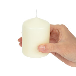 Velas cilíndricas marfil Ø 60 mm - Lote de 12 - FourniResto - Fourniresto