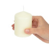 Ivory Cylindrical Candles Ø 60 mm - Pack of 12 - FourniResto - Fourniresto