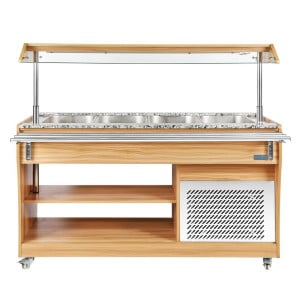 Buffet Refrigerado Central 4 GN 1/1 - Polar - Fourniresto