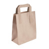 Small Brown Recycled Paper Bag 215 x 180 mm - Pack of 250 - Fiesta Green - Fourniresto