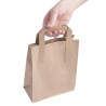 Small Brown Recycled Paper Bag 215 x 180 mm - Pack of 250 - Fiesta Green - Fourniresto