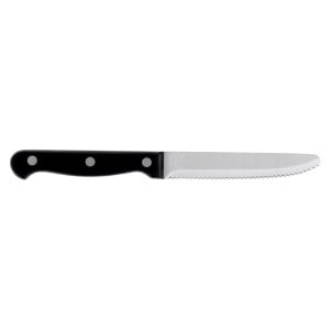 Cuchillo de carne redondeado negro - Lote de 12 - Olympia - Fourniresto