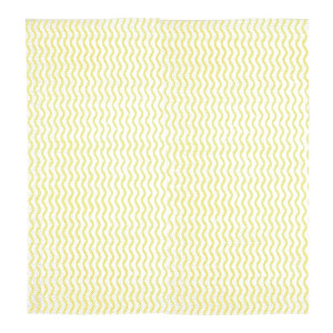 Yellow Non-Woven Cloth Roll of 100 - Jantex - Fourniresto