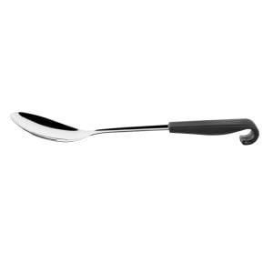 Cuchara de Servir Mango Negro de Acero Inoxidable 340 mm - Vogue - Fourniresto