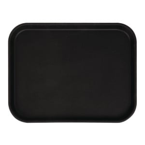 Plateau Rectangulaire Antidérapant en Fibre de Verre Camtread Noir 45,7 cm - Cambro - Fourniresto