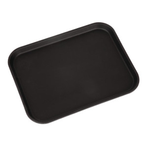 Bandeja rectangular antideslizante de fibra de vidrio Camtread negro 45,7 cm - Cambro - Fourniresto