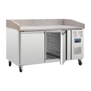 Pizza counter with marble top 2 doors Series G - Polar - Fourniresto