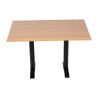 Tablero de mesa rectangular preperforado de haya - Bolero - Fourniresto