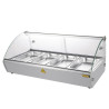 Slim 220L Heated Self-Service Display Case - Buffalo - Fourniresto