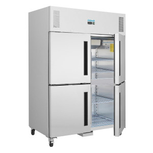 Armario refrigerado positivo de 2 puertas GN 2/1 Serie G 1200 L - Polar - Fourniresto