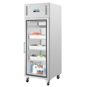 Vitrina refrigerada positiva simple GN 2/1 serie G 600 L - Polar - Fourniresto