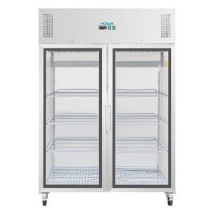 Vitrina refrigerada positiva simple GN 2/1 Serie G 600 L - Polar - Fourniresto