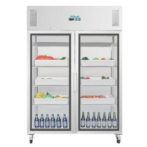 Vitrina refrigerada positiva simple GN 2/1 Serie G 600 L - Polar - Fourniresto