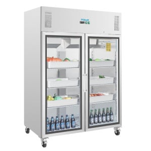 Vitrina refrigerada positiva simple GN 2/1 Serie G 600 L - Polar - Fourniresto