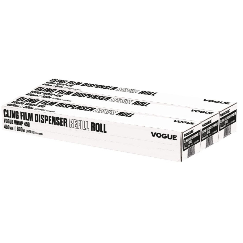 Rollos de Film Alimentario para Dispensador Wrap450 - Lote de 3 - Vogue - Fourniresto