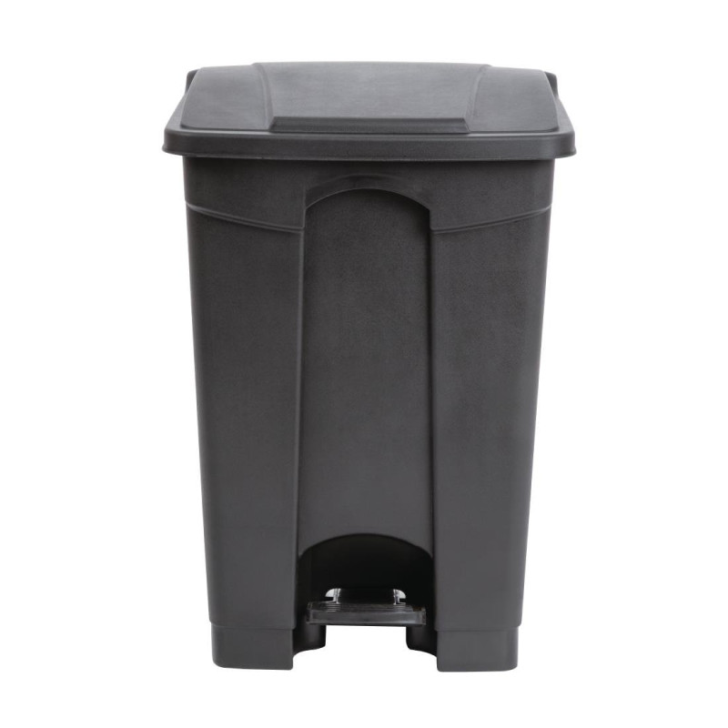 Cubo de basura de cocina con pedal negro 45L - Jantex - Fourniresto