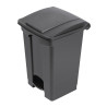 Cubo de basura de cocina con pedal negro 45L - Jantex - Fourniresto