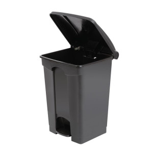 Cubo de basura de cocina con pedal negro 45L - Jantex - Fourniresto