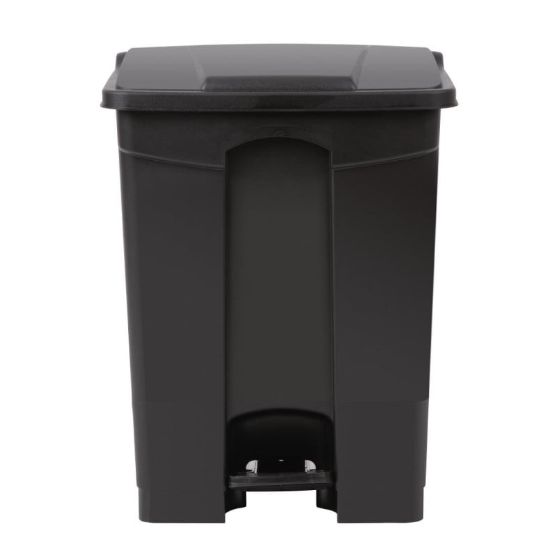 Black 65L Pedal Kitchen Bin - Jantex - Fourniresto