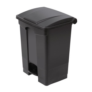 Cubo de basura de cocina con pedal negro 65L - Jantex - Fourniresto