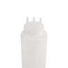 Flexible Transparent Bottle 3 nozzles 908ml - Vogue - Fourniresto