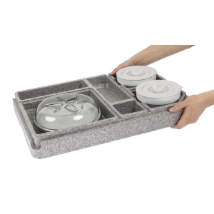 Bandeja Tablotherm EPP con Vajilla - Cambro - Fourniresto