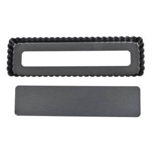 Molde para tarta rectangular antiadherente con fondo desmontable de 360 mm - De Buyer - Fourniresto