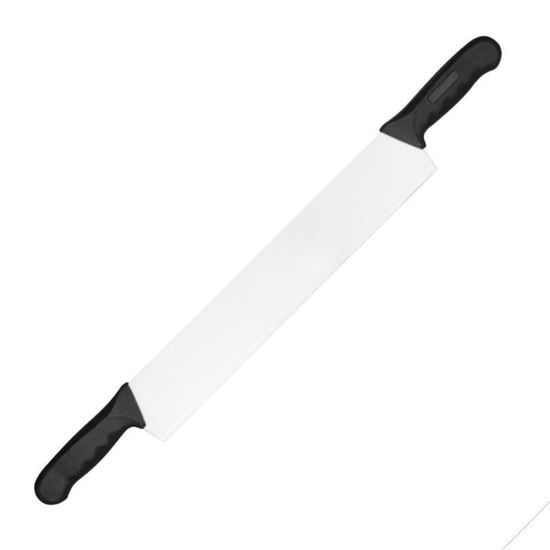 Cuchillo de queso de acero inoxidable de 2 manos 380 mm - Vogue - Fourniresto