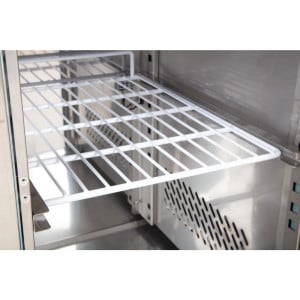 Zócalo refrigerado positivo GN 1/1 serie U 3 puertas 317L - Polar - Fourniresto