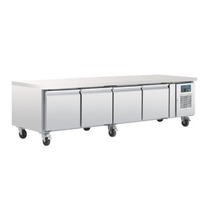 Zócalo refrigerado positivo GN 1/1 Serie U 4 puertas 420L - Polar - Fourniresto