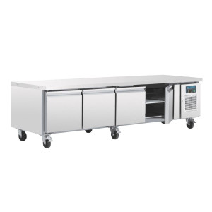 Zócalo refrigerado positivo GN 1/1 Serie U 4 puertas 420L - Polar - Fourniresto