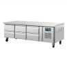 Zócalo refrigerado positivo GN 1/1 Serie U 6 cajones 317L - Polar - Fourniresto