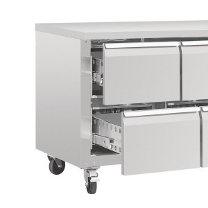 Mesa Refrigerada GN 1/1 Ventilada 8 Cajones Serie U 616L - Polar - Fourniresto