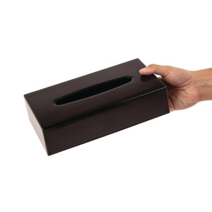 Caja de pañuelos rectangular negra - Bolero - Fourniresto