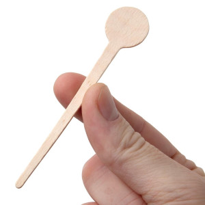 Biodegradable Wooden Cocktail Stirrers 100mm - Pack of 100 - Fiesta Green - Fourniresto