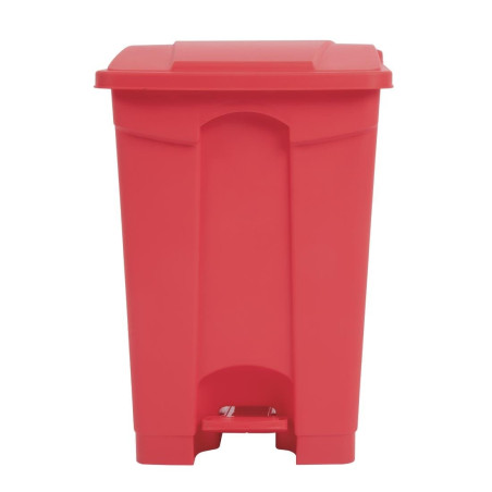 Cubo de basura de cocina con pedal blanco 45L - Jantex - Fourniresto