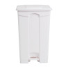 Cubo de basura de cocina con pedal blanco 87L - Jantex - Fourniresto