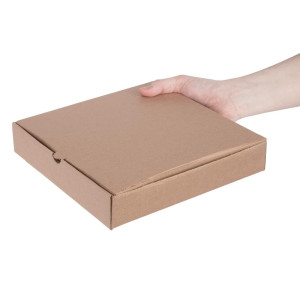 Cajas de pizza Kraft de 23 cm - Paquete de 100 - Fiesta Green - Fourniresto