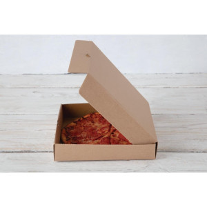 Cajas de pizza Kraft de 23 cm - Paquete de 100 - Fiesta Green - Fourniresto