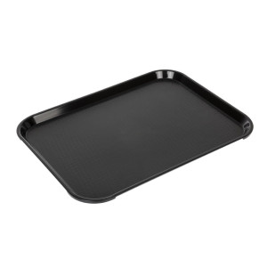 Bandejarectangularnegra de polipropileno para comida rápida de 410 mm - Cambro - Fourniresto