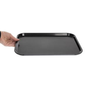 Bandejarectangularnegra de polipropileno para comida rápida de 410 mm - Cambro - Fourniresto