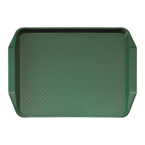 Bandejarectangular verde con asas de polipropileno Fast Food 430mm - Cambro - Fourniresto