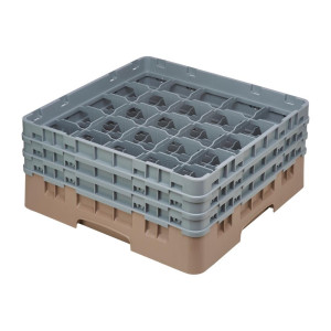 Casillero para Vasos 25 Compartimentos Camrack Beige Altura Máxima 174mm - Cambro - Fourniresto